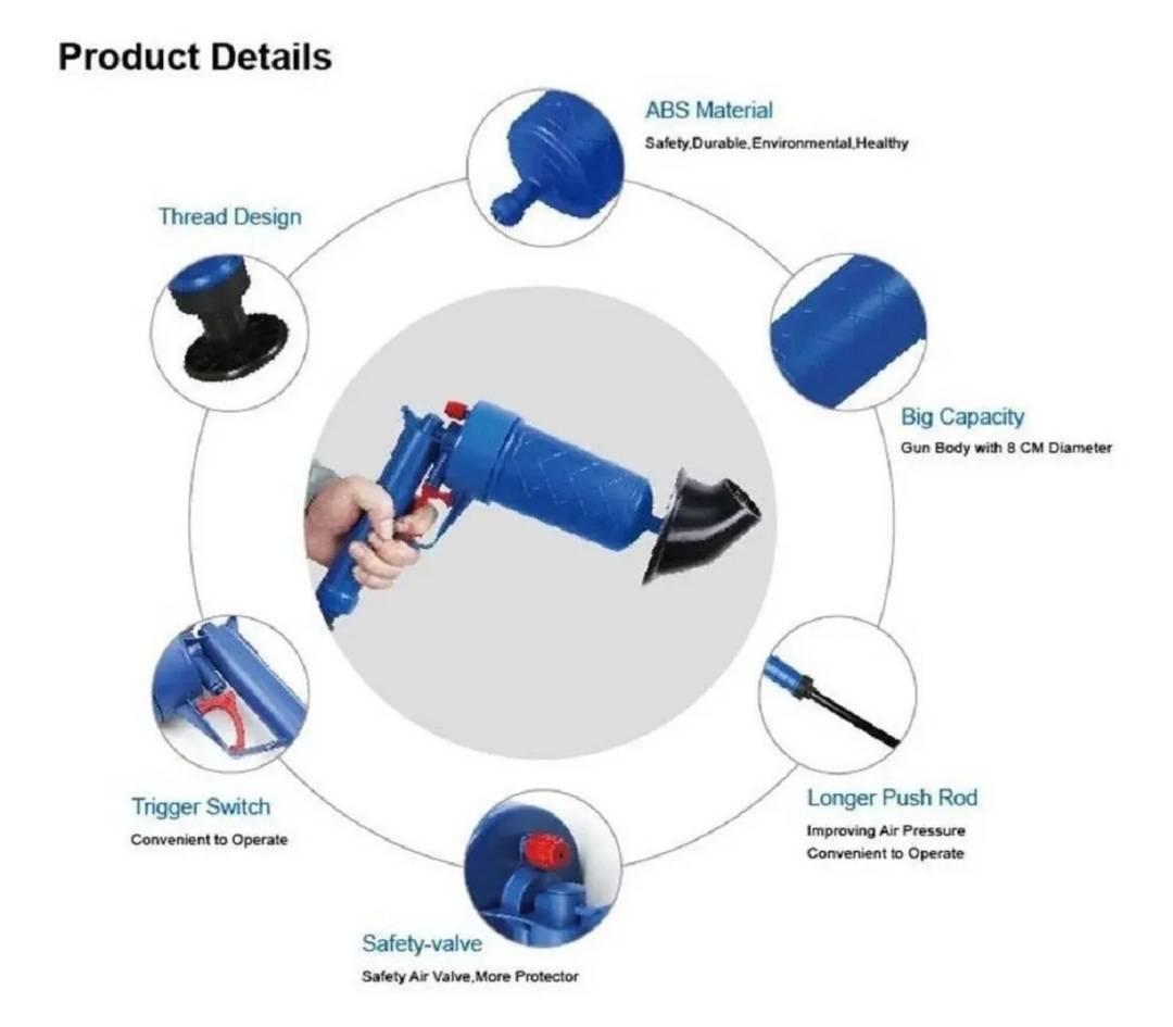 DESTAPA CAÑERIAS AIR DRAIN BLASTER